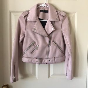 Zara suede biker jacket